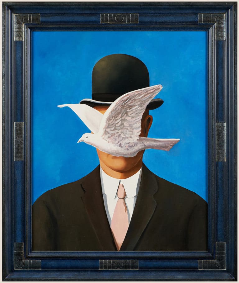 'homme au chapeau melon D'après René Magritte